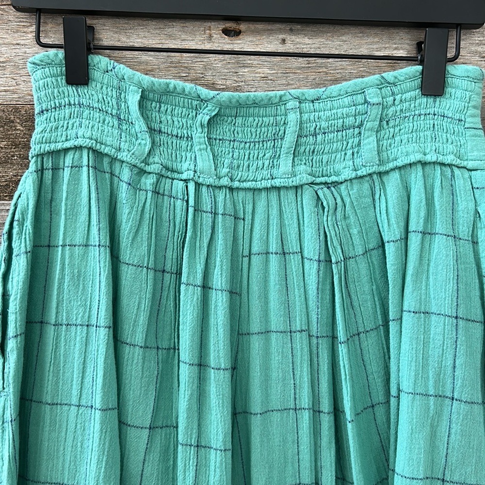 NWOT Free People Lunar Cove Wide Leg Pants in Blue Combo Size XS - Picture 7 of 12